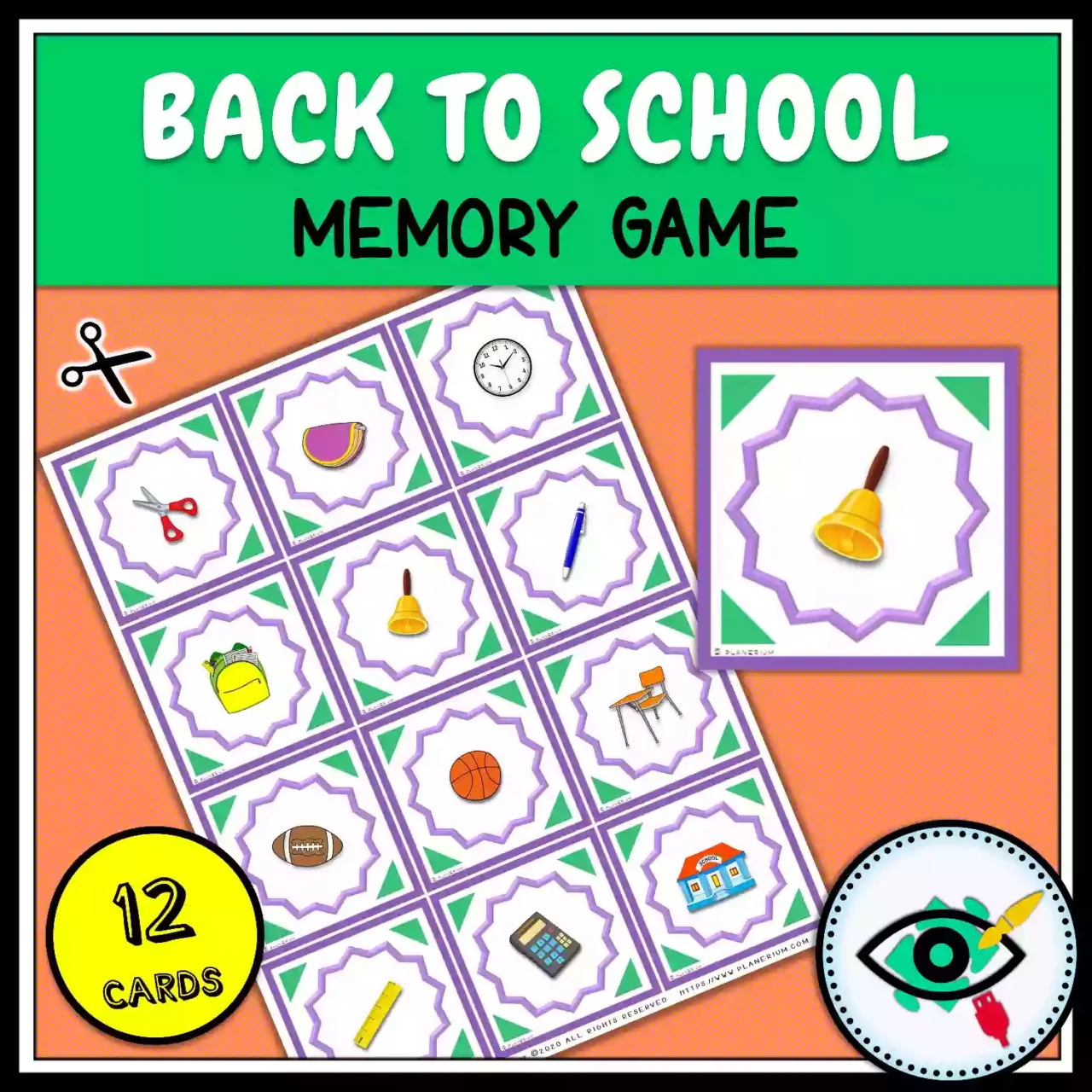 Back to School Memory Game - Featured 2