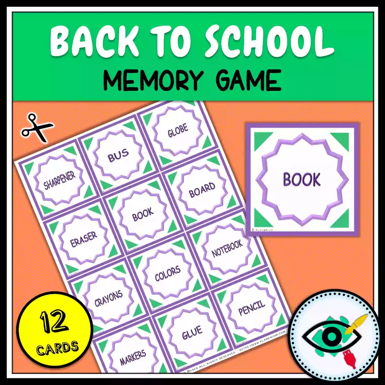 Back to School Memory Game - Featured 3