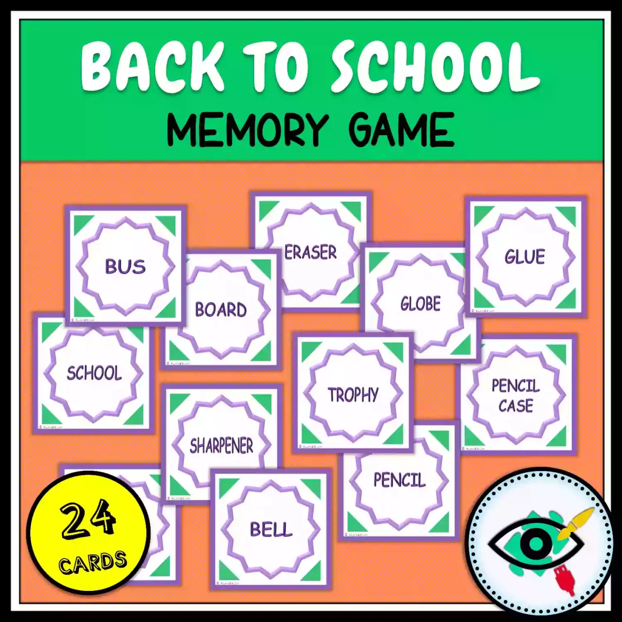 Back to School Memory Game - Featured 6