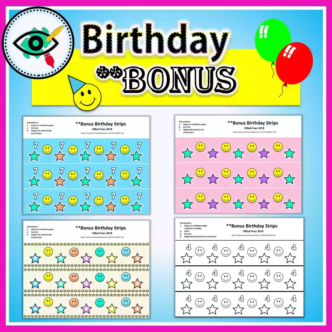 Crafts for Kids - Birthday Crowns - Featured 3