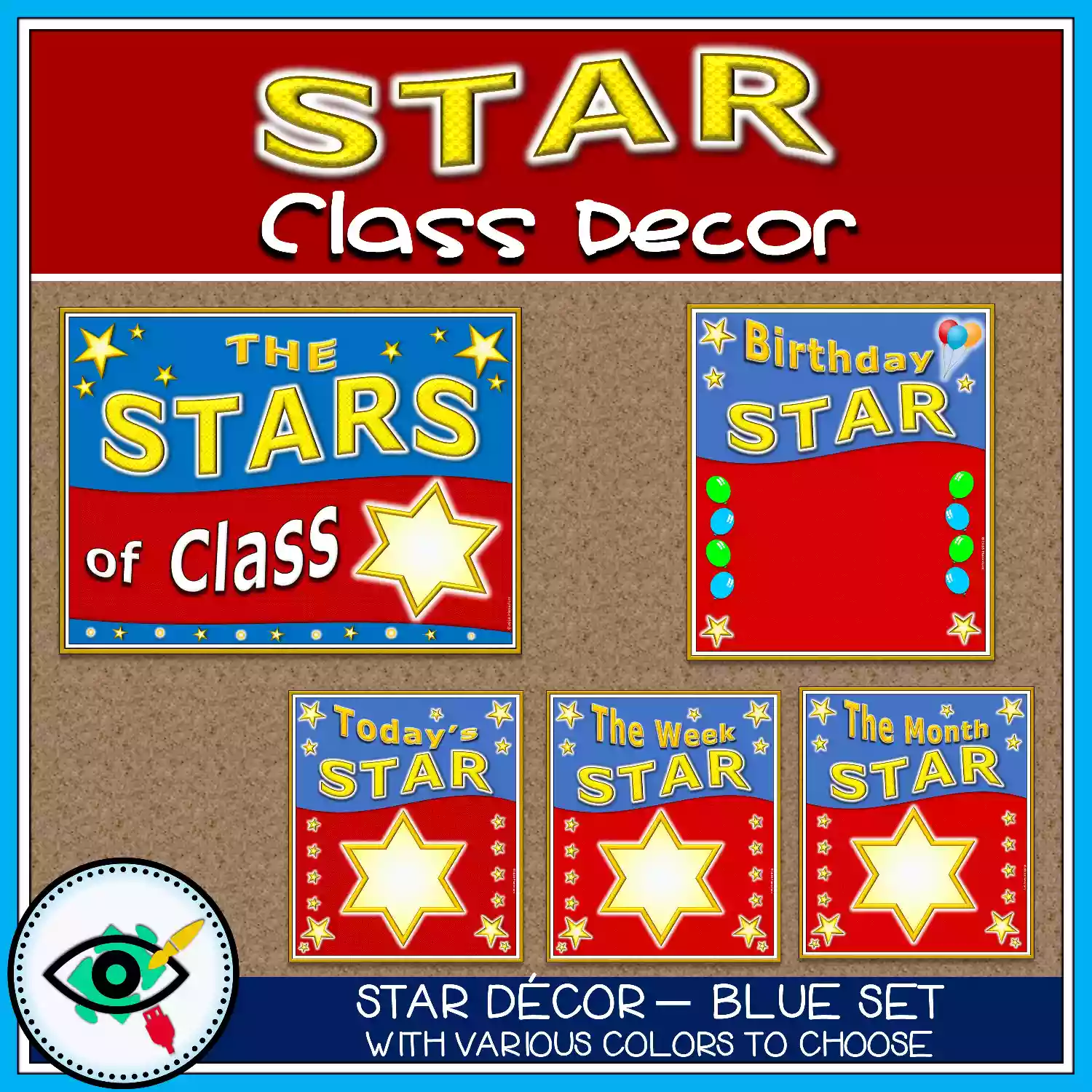 class-decor-the-stars-class-g3-6-title1 Class Decoration - Star of the Class - Featured 1