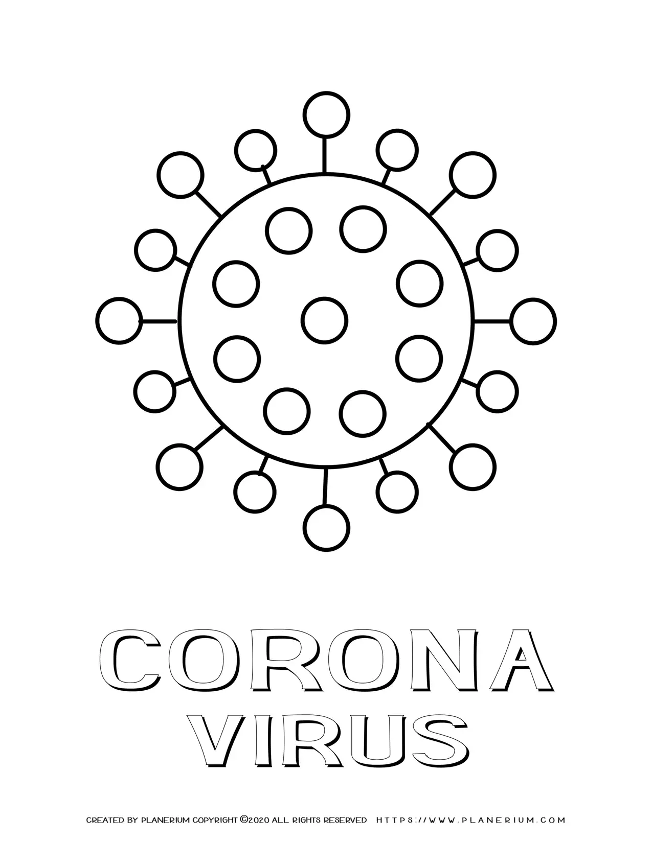 Coronavirus - Coloring Page | Planerium