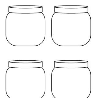 Jar Template - Four Jars | Planerium
