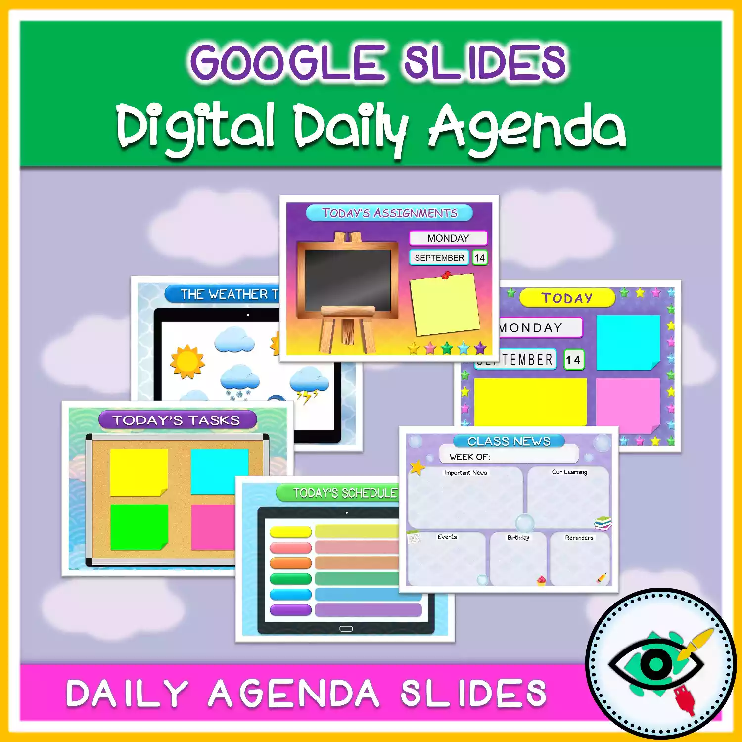 Google Slides Daily Agenda Templates For Teachers Planerium