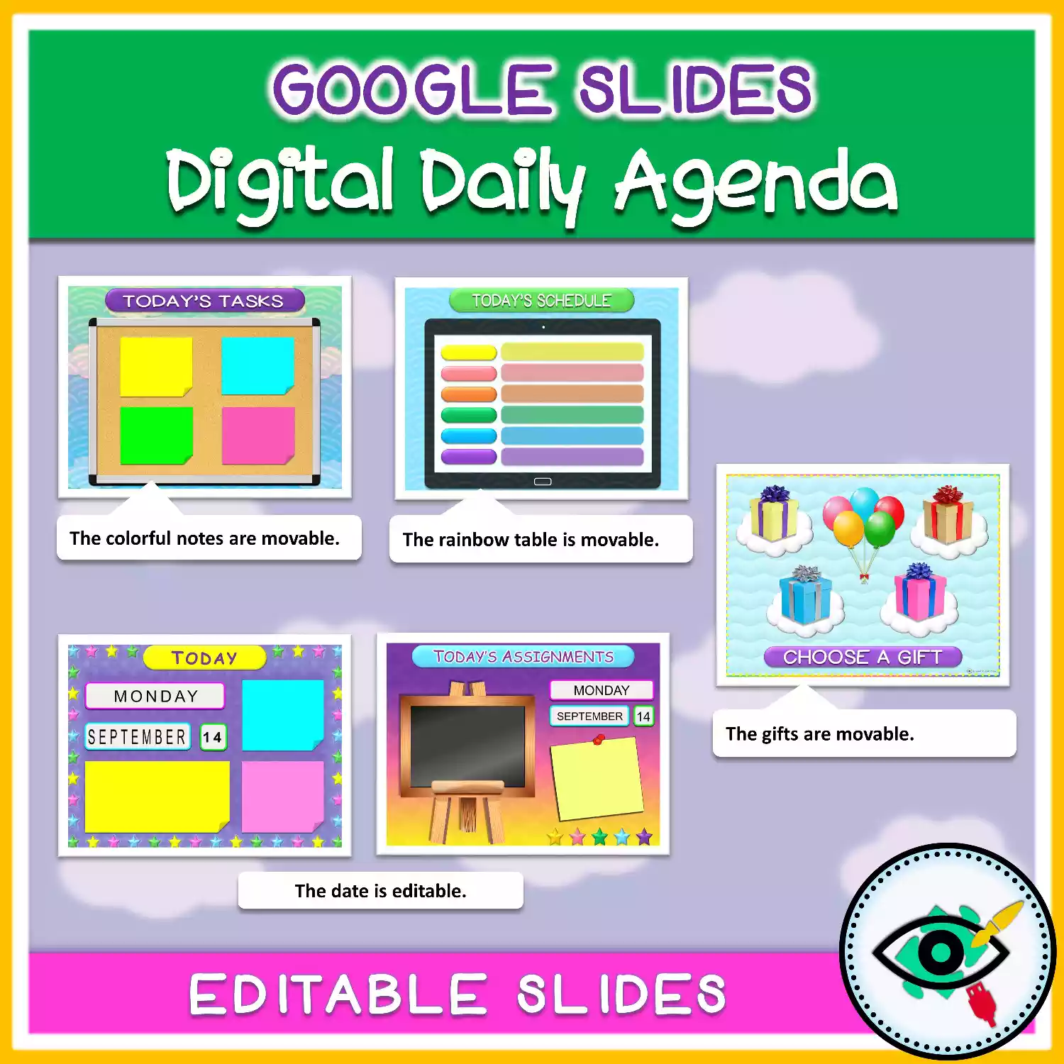 Google Slides Daily Agenda Templates For Teachers Planerium