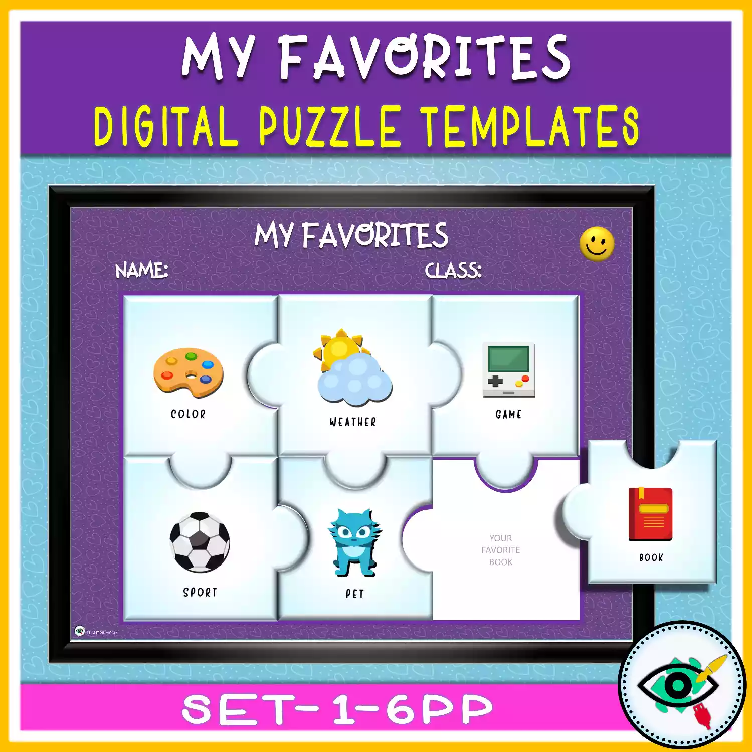 my-favorites-puzzle-templates-title1 Puzzle templates in PowerPoint for Distance Learning - Featured 1