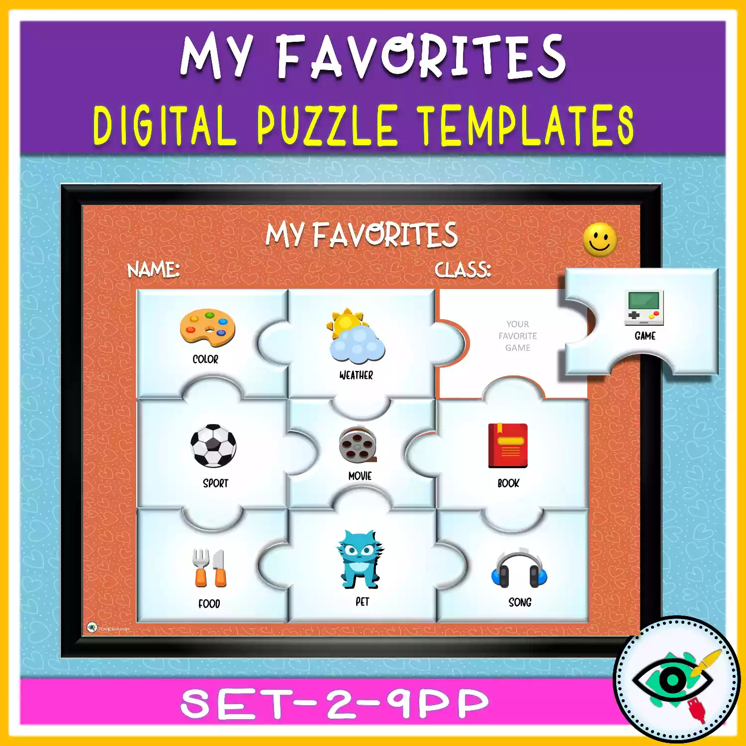 my-favorites-puzzle-templates-title3 Puzzle templates in PowerPoint for Distance Learning - Featured 3