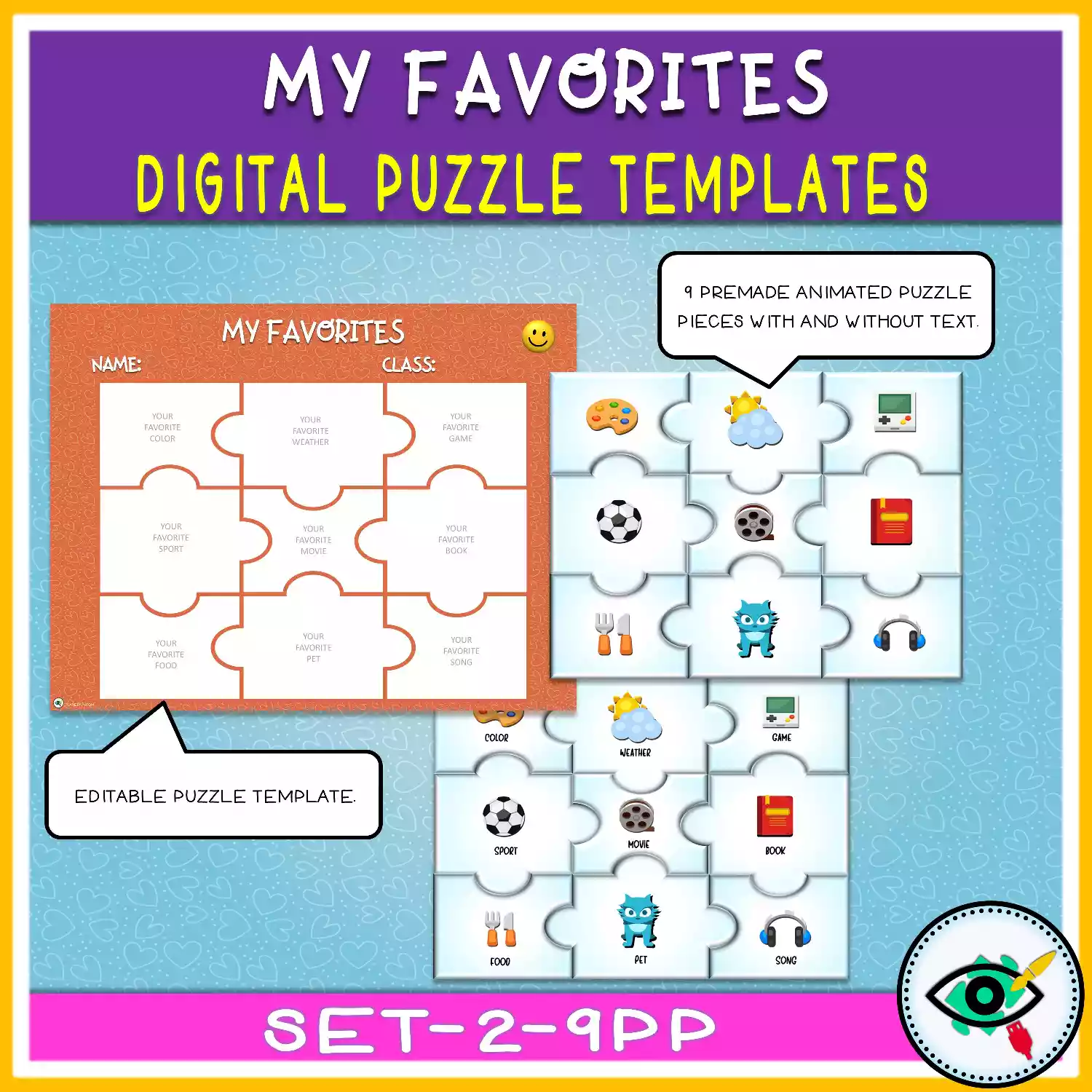my-favorites-puzzle-templates-title4 Puzzle templates in PowerPoint for Distance Learning - Featured 4