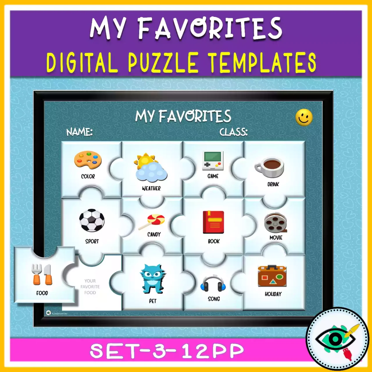Puzzle templates in PowerPoint for Distance Learning - Featured 5