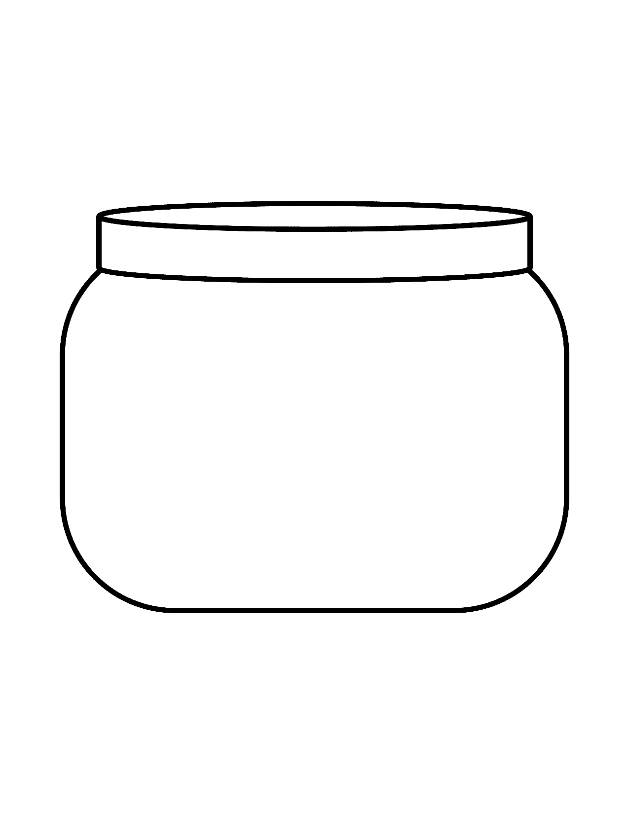 Small Jar Outline | Planerium