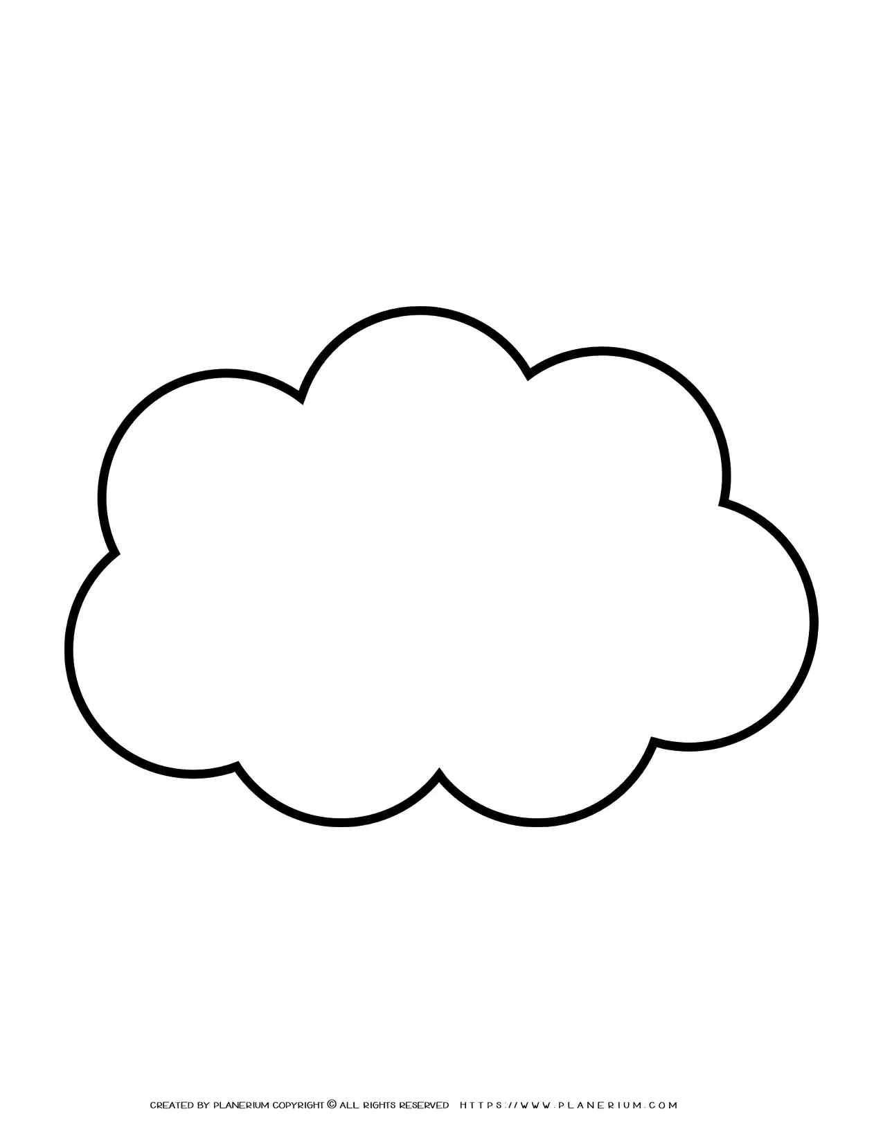 outline of cloud