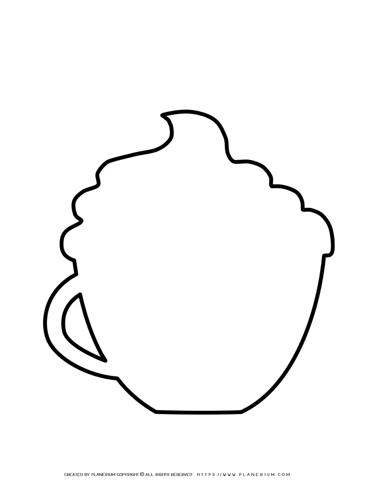 Coffee Cup Cream Template