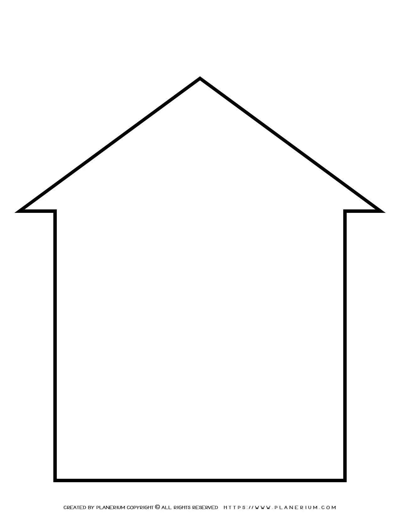 House Outline Template