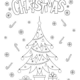 Christmas Tree Coloring Page | Free Printables | Planerium