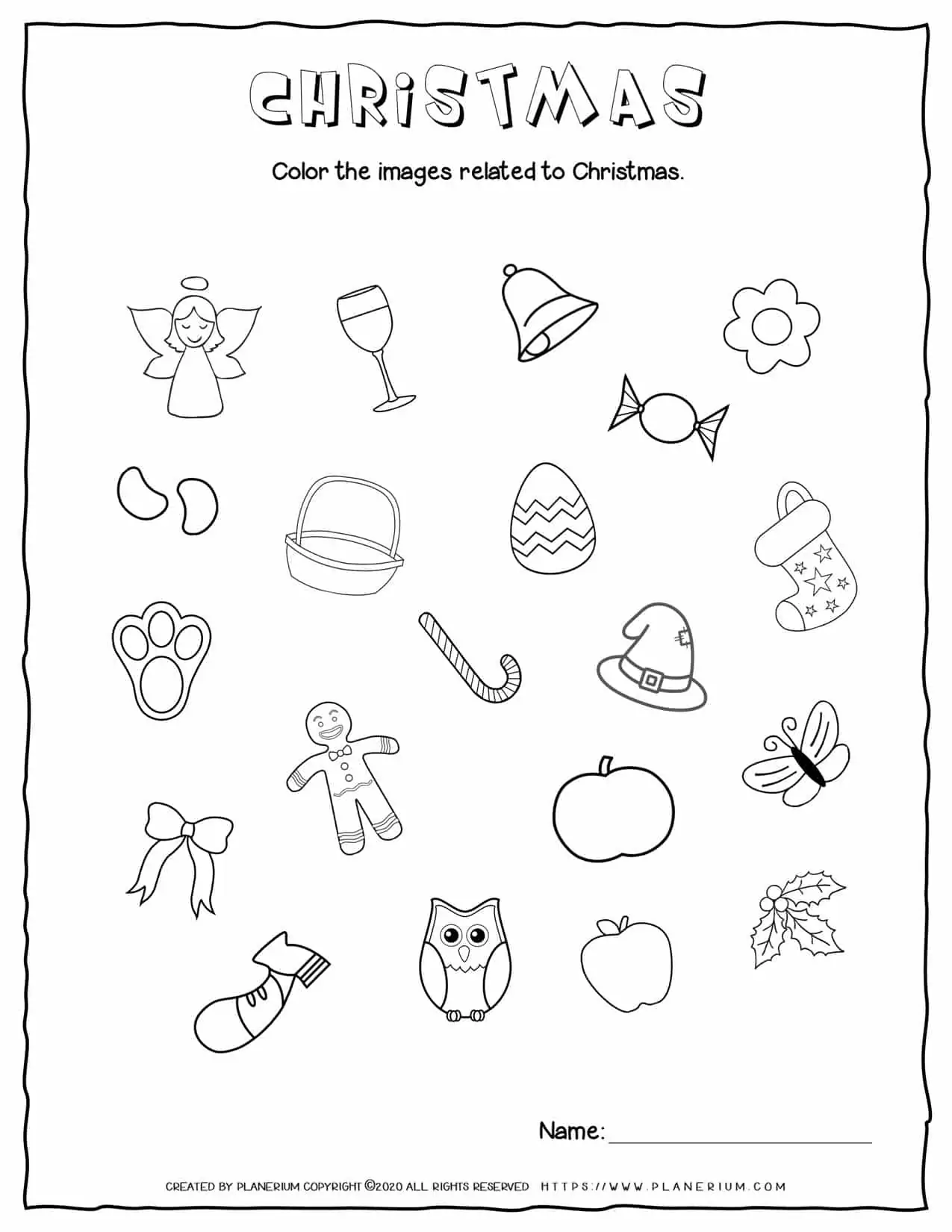 color-christmas-related-objects-free-worksheet-planerium