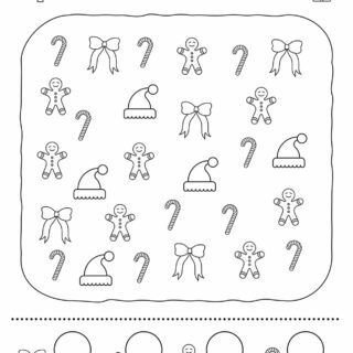 Christmas Worksheet - Counting Objects | Free Printables | Planerium