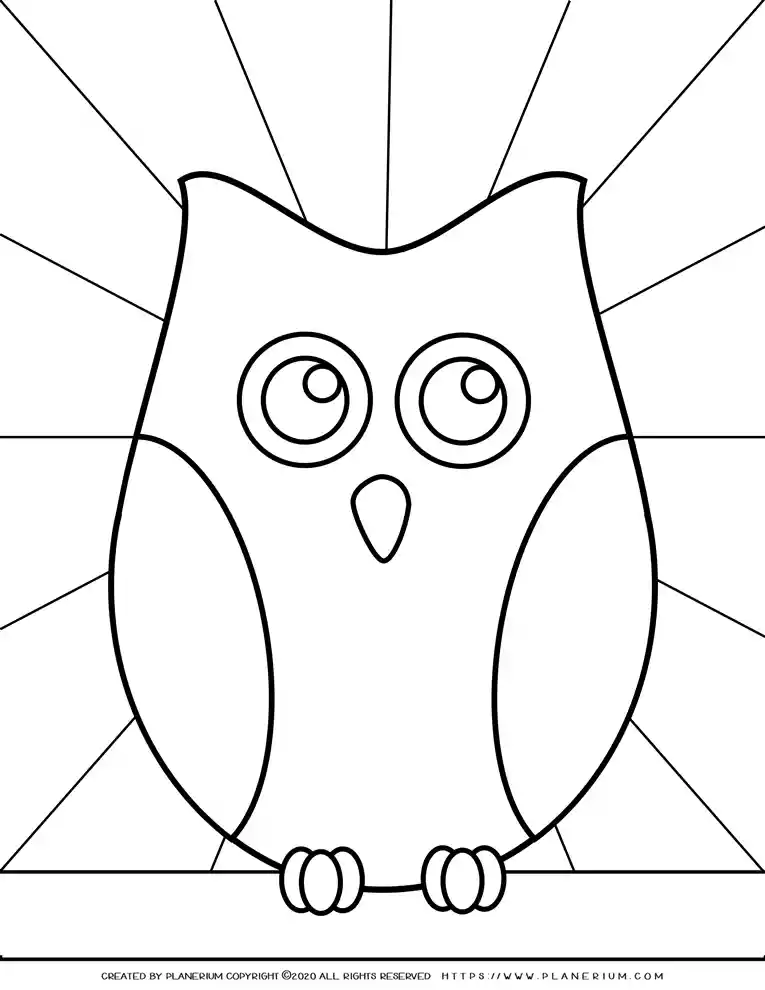 Halloween Coloring Pages - Big Owl