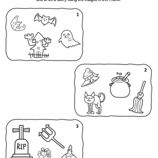 Halloween Worksheets - Choose your Story