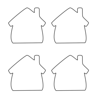 My Home Worksheet - Writing activity Four Homes