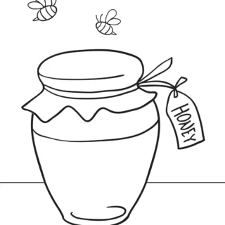 Rosh Hashanah - Coloring Pages - Honey Jar | Planerium