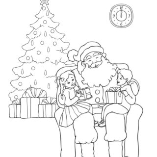 Santa Coloring Page | Free Printables | Planerium