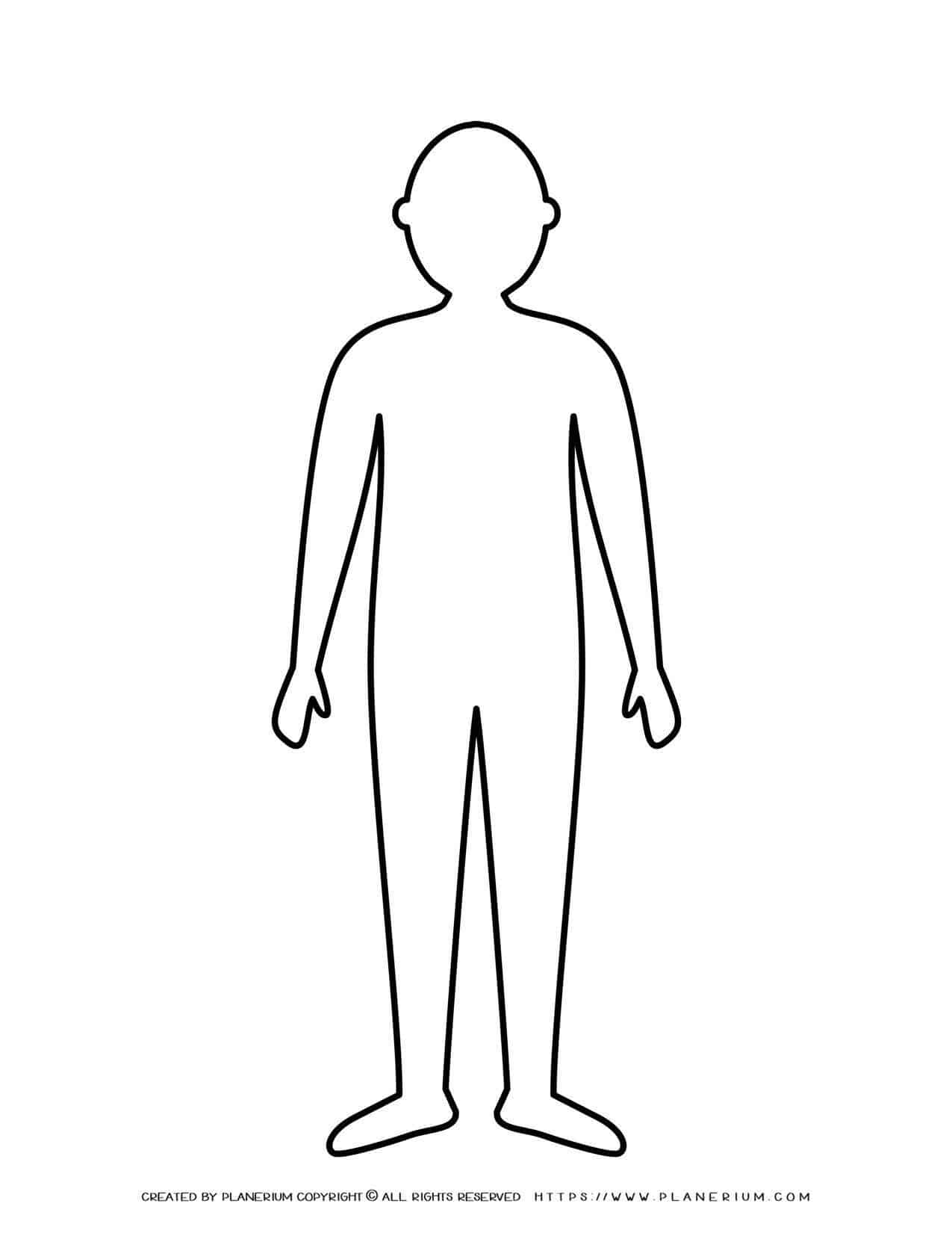 Man Standing Silhouette Outline | Planerium