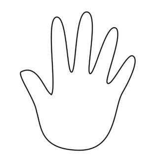 Hand Outline Printable Template | Planerium