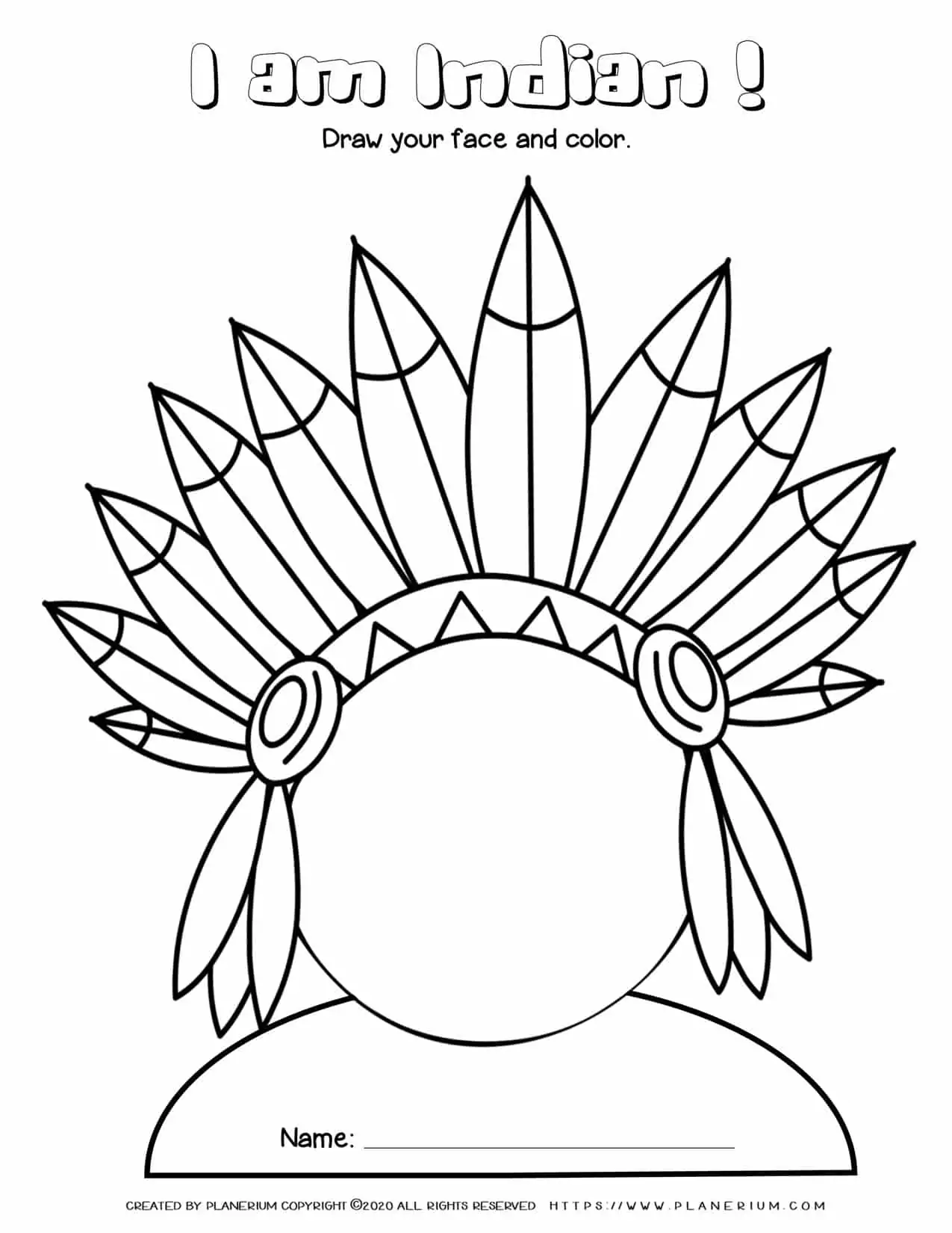 Thanksgiving Indian Headdress Clipart