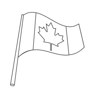 Canada Flag - Coloring Page | Planerium