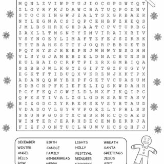 Christmas Find the Word Puzzle | Free Printables | Planerium
