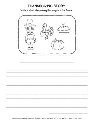 Narrative Writing - Thanksgiving Worksheet | Planerium