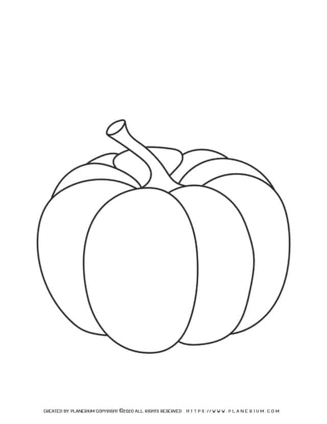 Pumpkin Coloring Page | Planerium