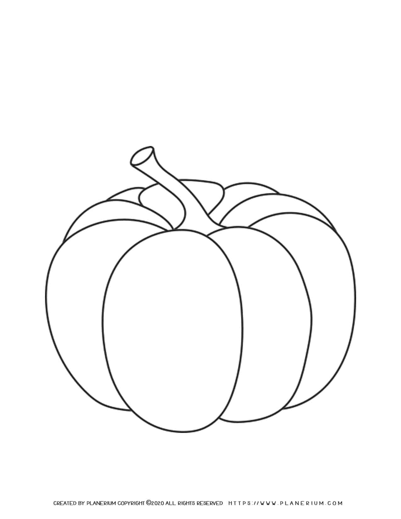 Pumpkin Coloring Page | Planerium