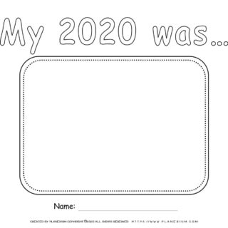 Self Reflection 2020 - Worksheet - About My Year | Planerium