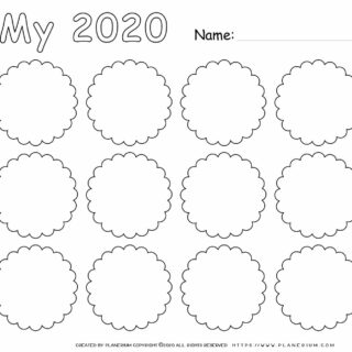 Self Reflection 2020 - Worksheet - Nine Circles Grid | Planerium