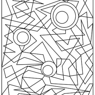 Adult Coloring Pages - Geometric Abstract | Planerium