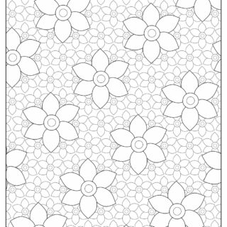 Adult Coloring Pages with Large flowers on Small | Planerium