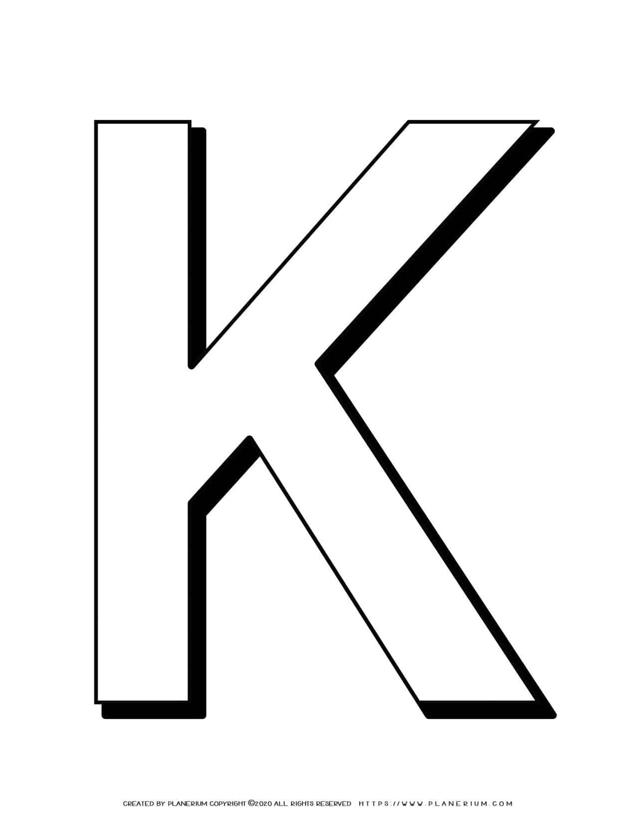 Letter K