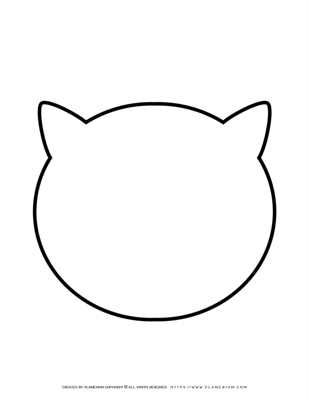 Cat Head Template Printable Printable Word Searches