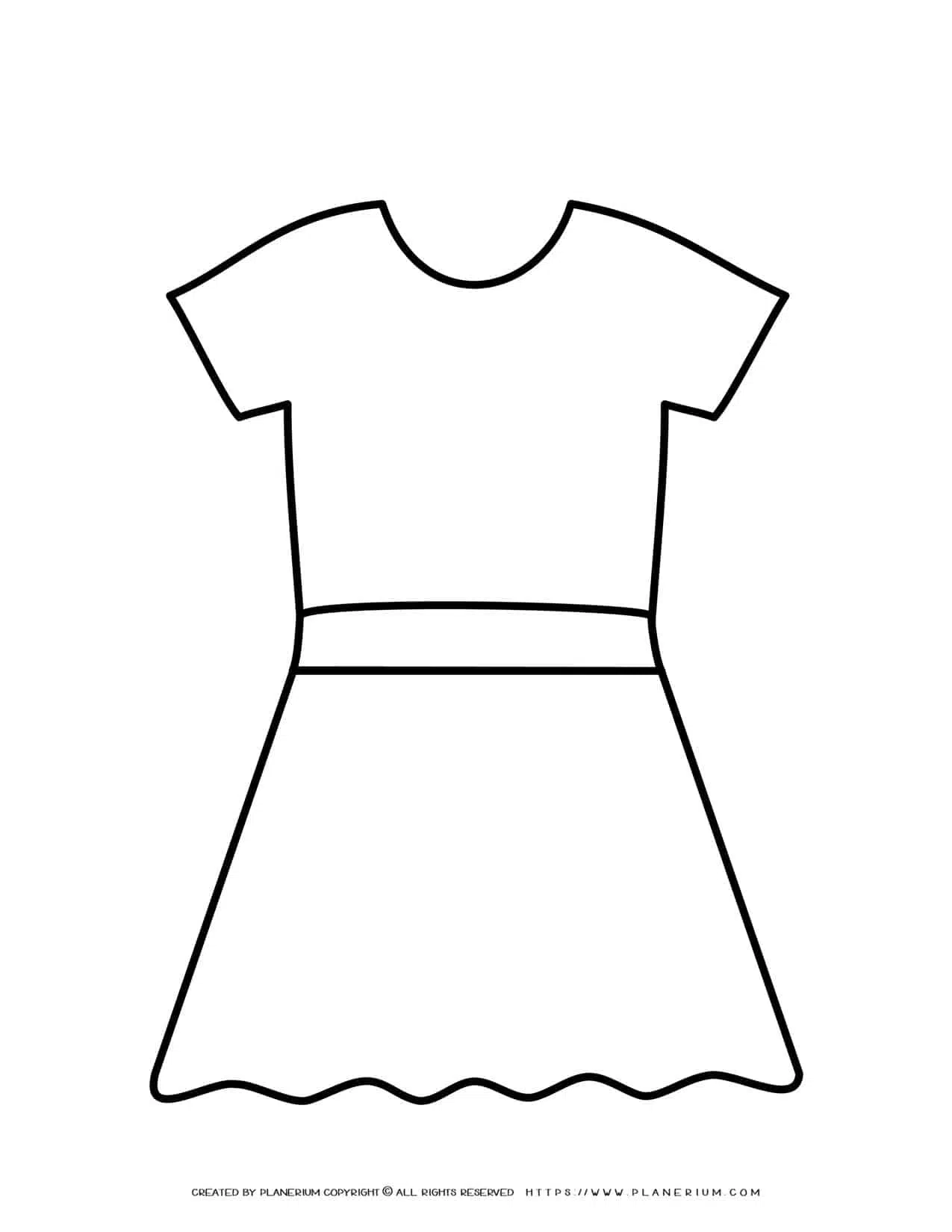 dress outline