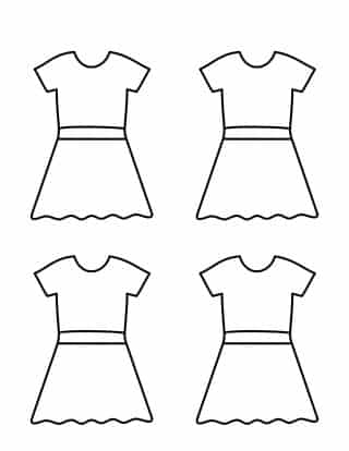 Four Dresses Outline | Planerium
