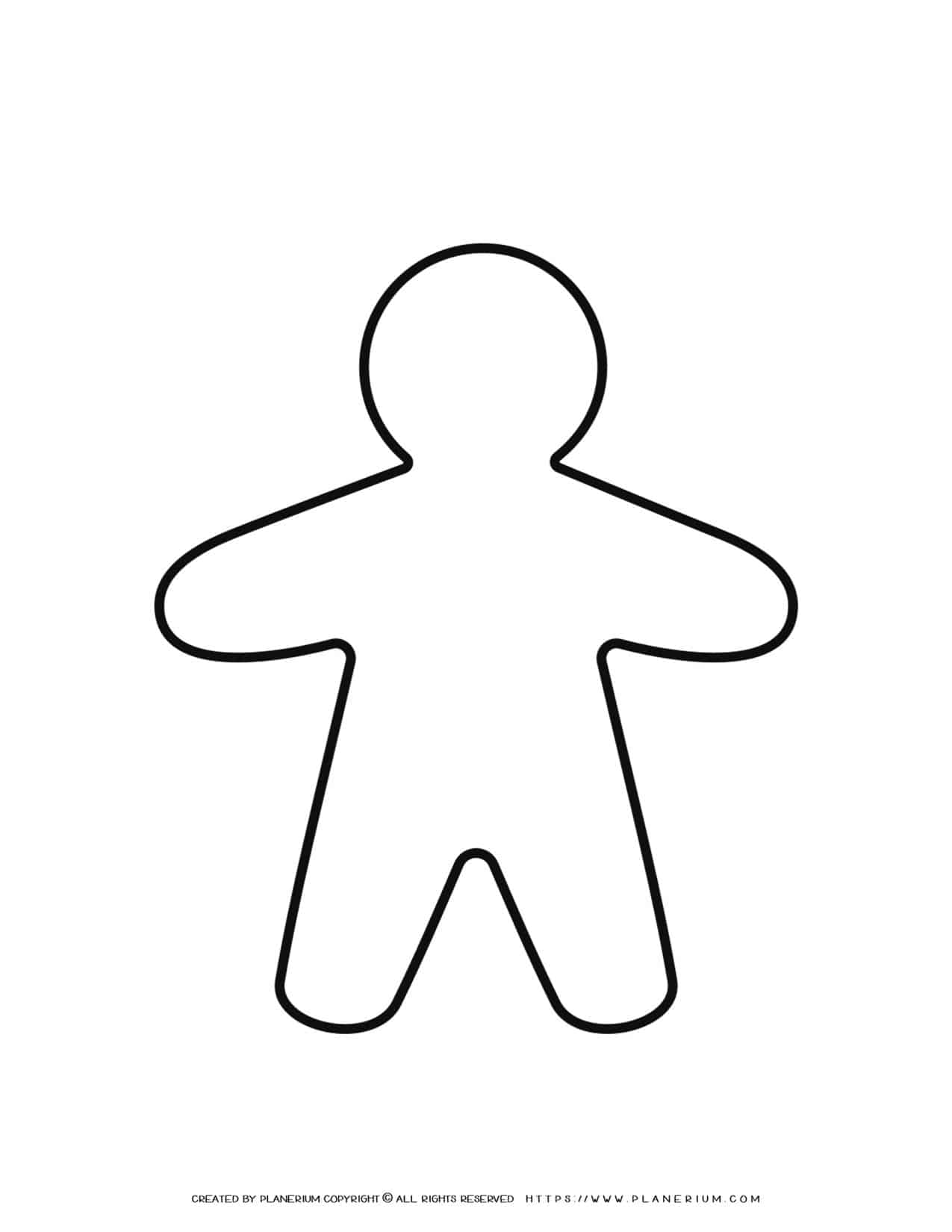 Gingerbread Template - Male | Planerium