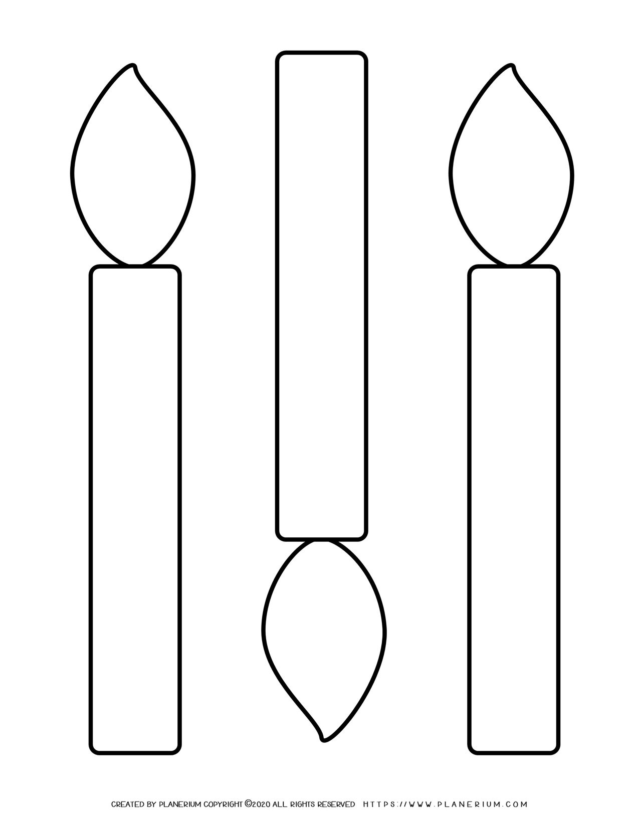 candles-outline-three-large-candles-planerium