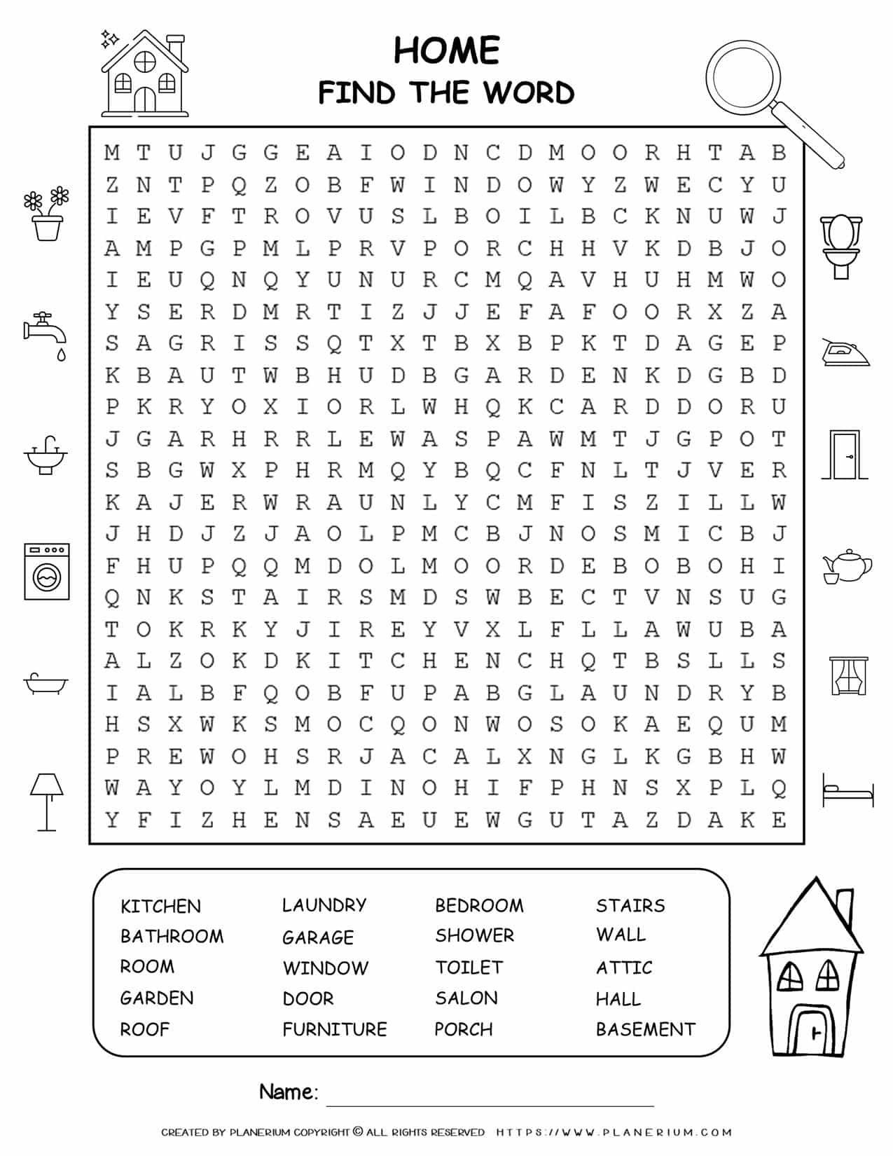 Home Word Search | Planerium