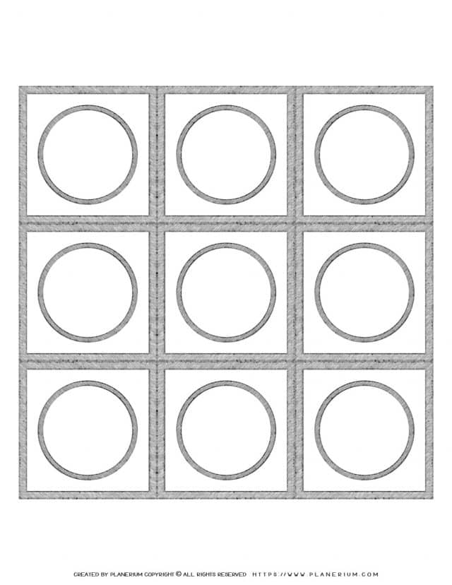 Nine Circles Grid Template | Planerium