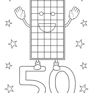 Numbers Coloring Pages 50 | Planerium