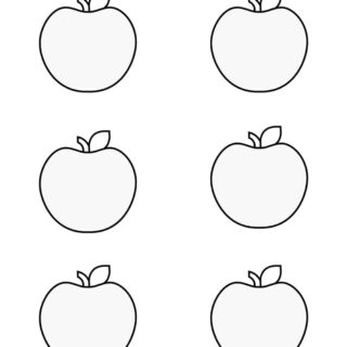 Six Apples Outline | Planerium