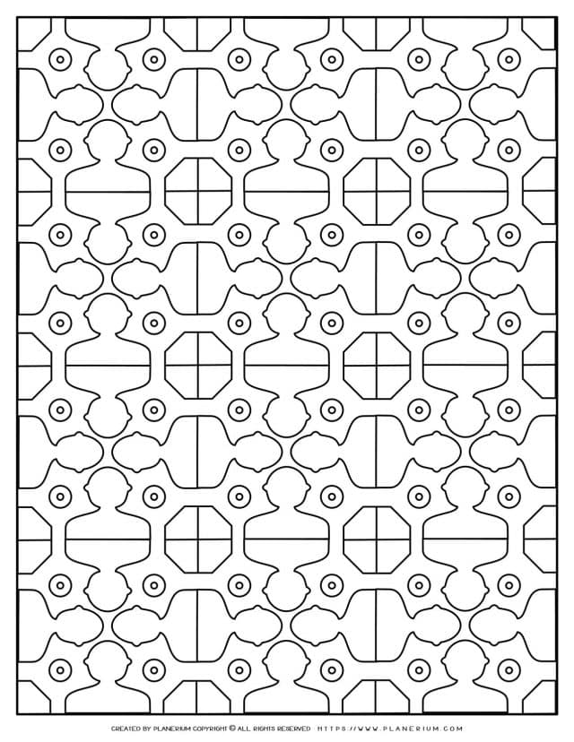 Adult Coloring Pages - People Pattern | Planerium