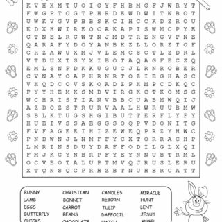Easter Word Search Puzzle | Planerium