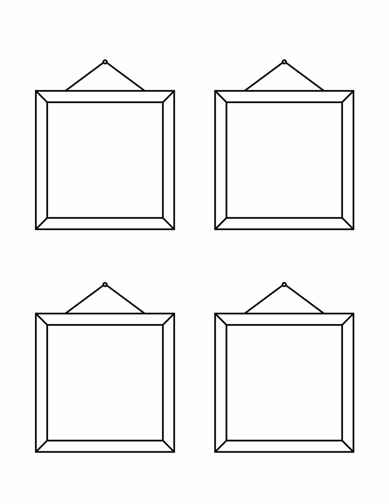 Four Picture Frames Outline | Planerium